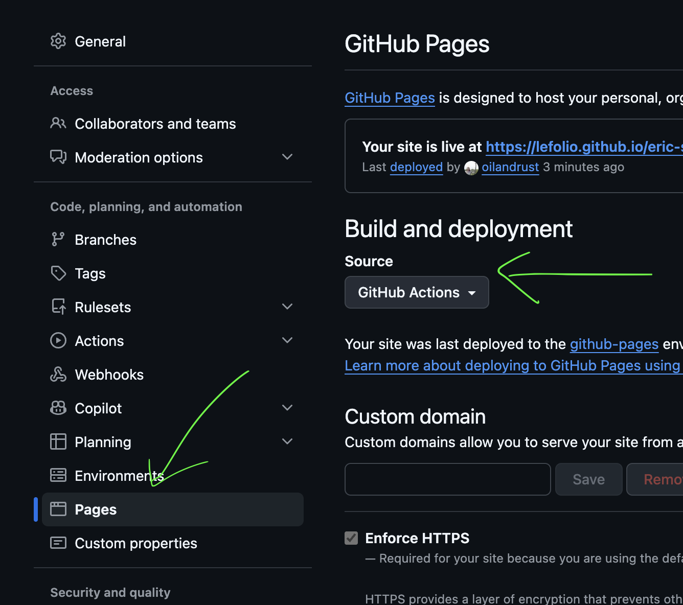 1   enable pages